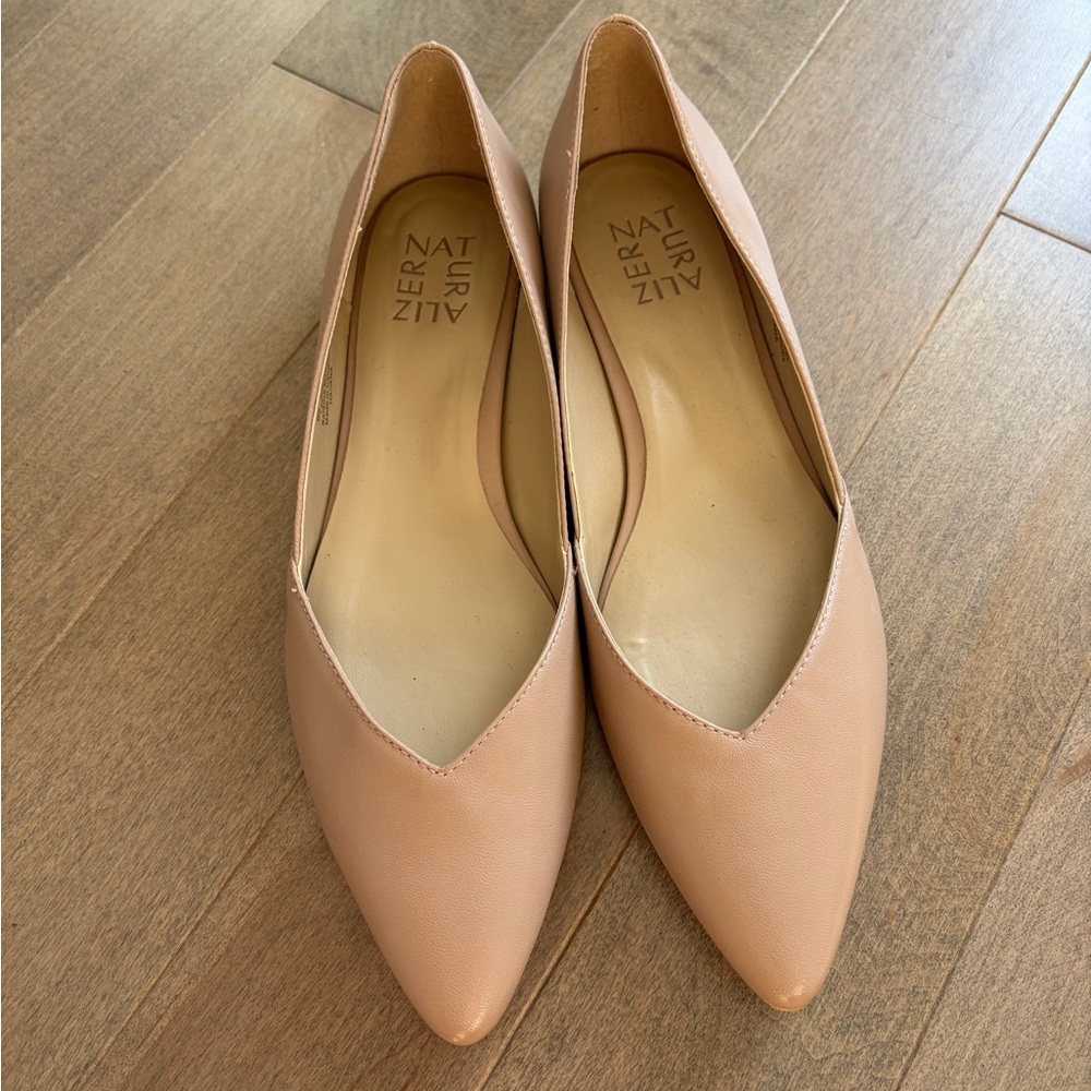 Naturalizer Pointed Toe Blush Pink Flats